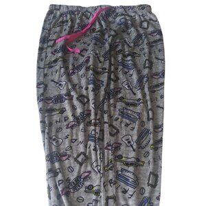 FRIENDS TV Show Series Soft Gray Pajama Pants Central Perk Womens Size Large